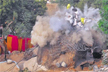 36,000 tonne rock hanging over Gayas Brahmayoni hill blasted safely